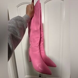 Blush Pink Tall Boots